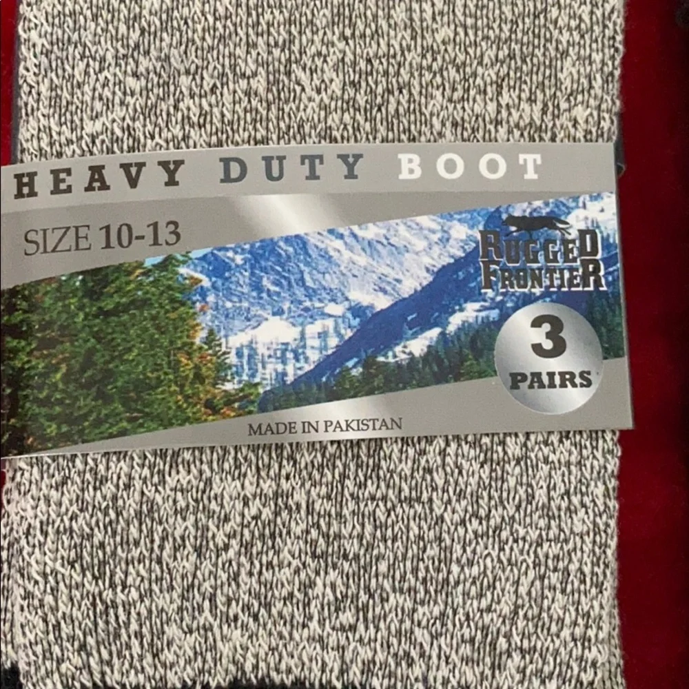 Heavy Duty Boot thermal socks size 10-13